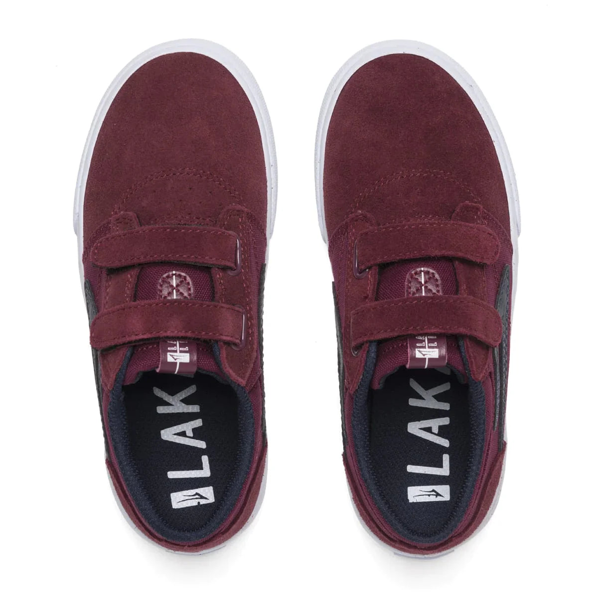 Lakai Shoes Griffin Kids - Burgundy/Navy Suede - Bow Shock Marketplace