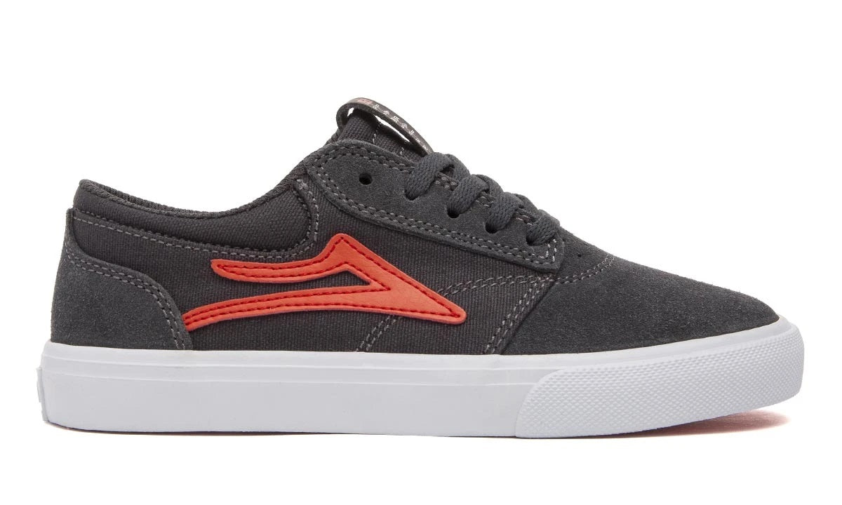 Lakai Shoes Griffin Kids - Charcoal Suede - Bow Shock Marketplace
