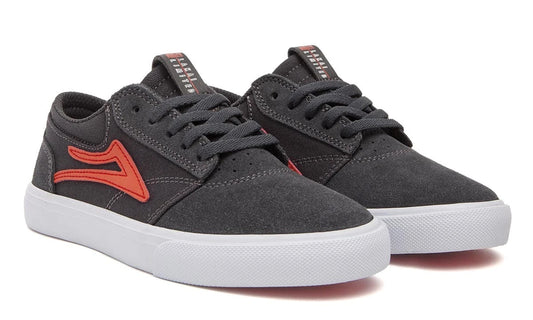 Lakai Shoes Griffin Kids - Charcoal Suede - Bow Shock Marketplace