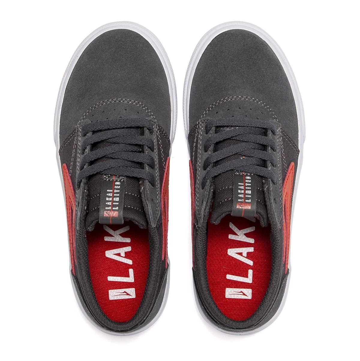 Lakai Shoes Griffin Kids - Charcoal Suede - Bow Shock Marketplace