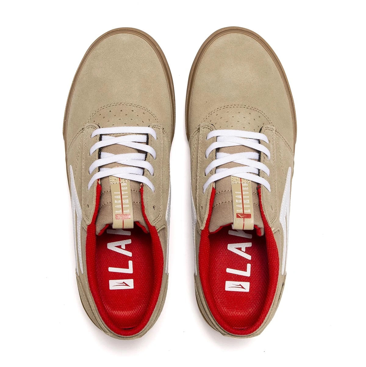 Lakai Shoes Griffin - Tan/Gum Suede - Bow Shock Marketplace