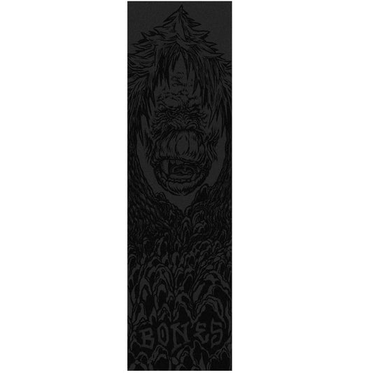 Bones Forest Face Single Sheet Griptape 9″x33″ - Black