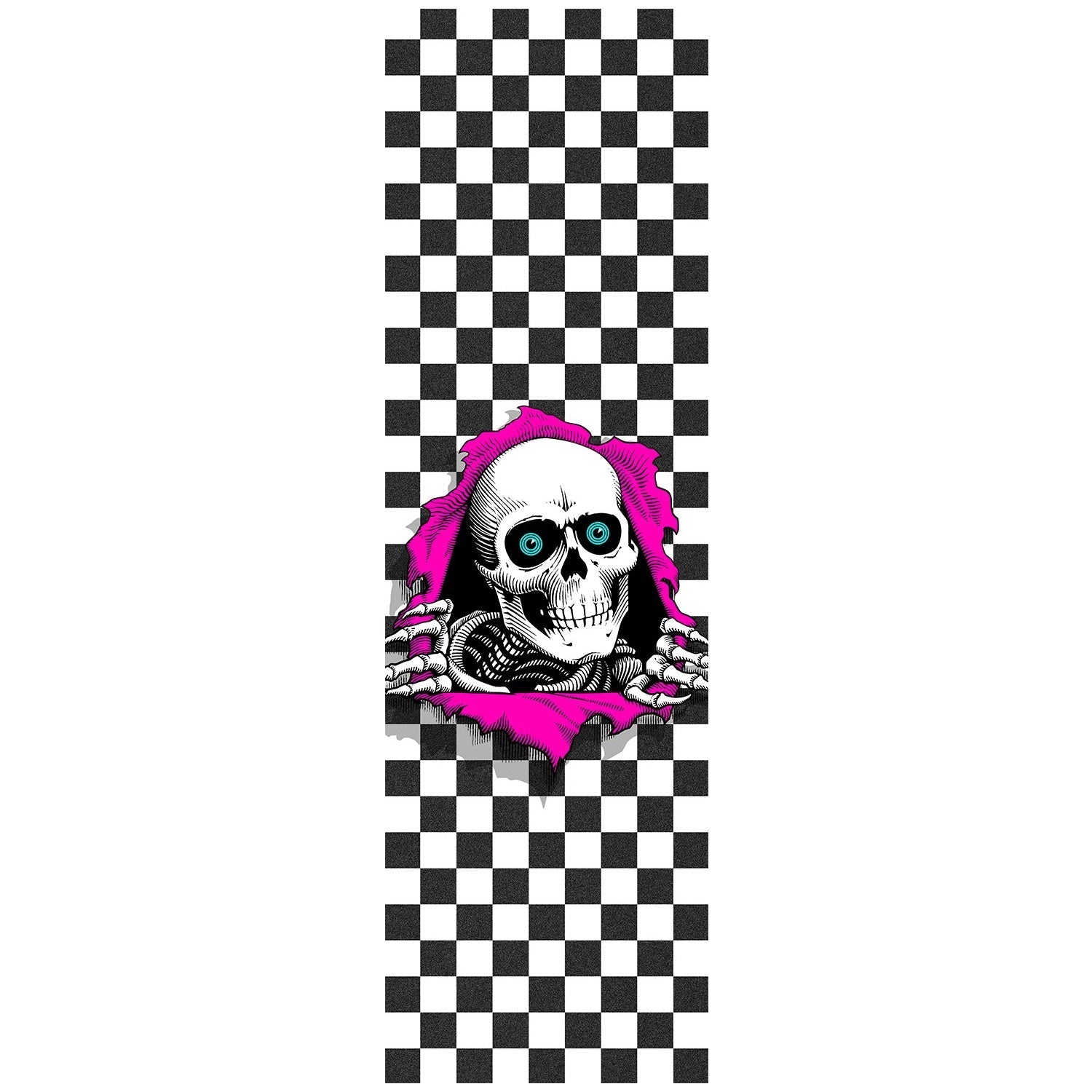 Powell Peralta Ripper Checker Griptape - 10.5"x33" White - Bow Shock Marketplace