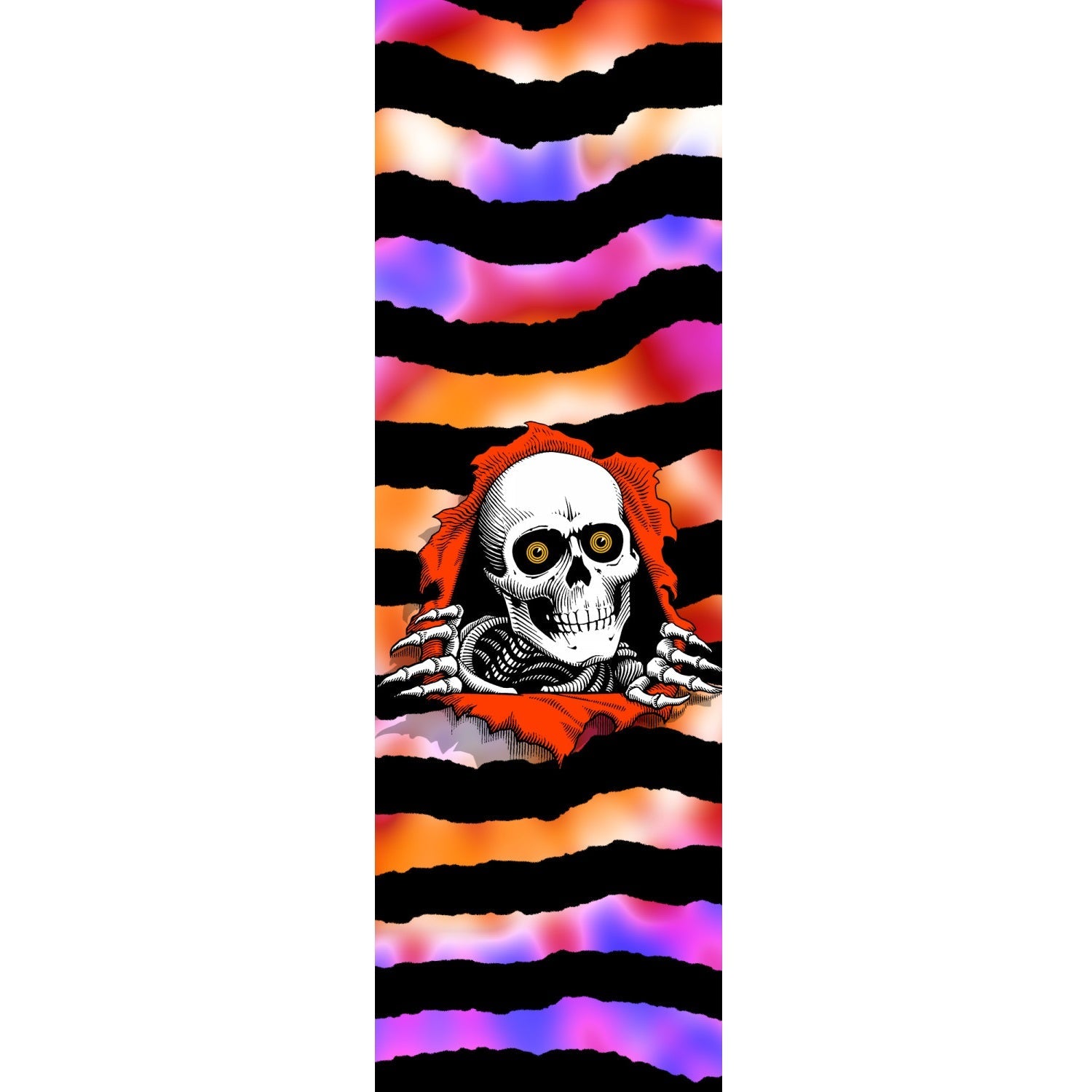 Powell Peralta Ripper Tie-Dye 02 Griptape - 10.5″x33″ White - Bow Shock Marketplace