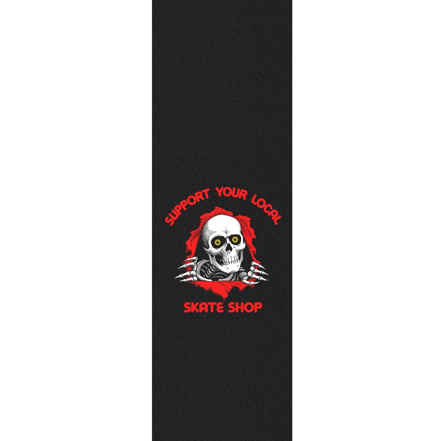 Powell Peralta Support Your Local Skate Shop Griptape - Black - Bow Shock Marketplace