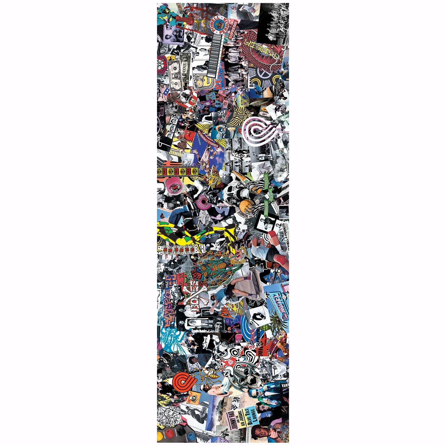 Powell Peralta Collage Griptape 9"x33" - White - Bow Shock Marketplace