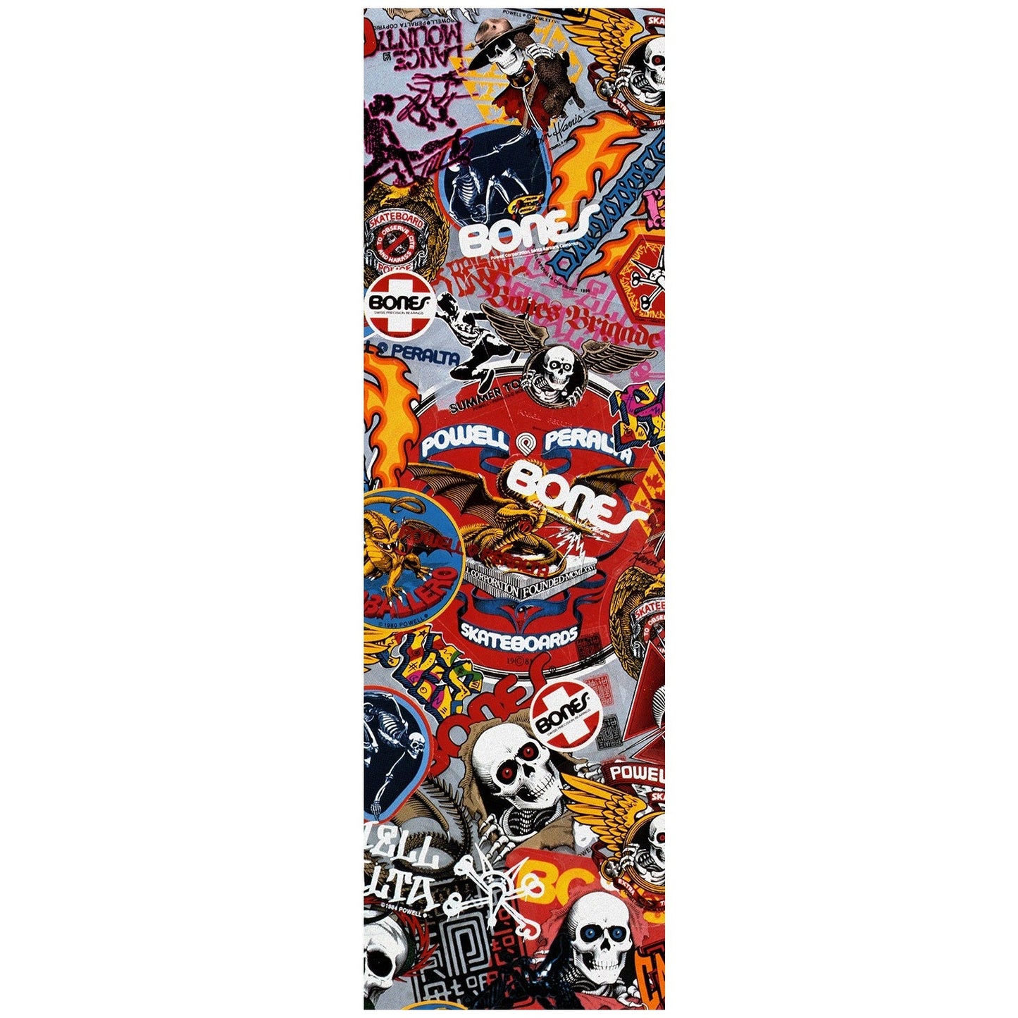 Powell Peralta OG Stickers Griptape 9"x33" - White - Bow Shock Marketplace