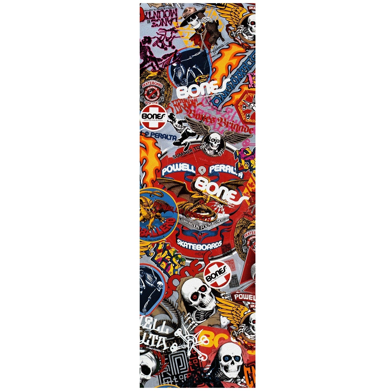 Powell Peralta OG Stickers Griptape 9"x33" - White - Bow Shock Marketplace