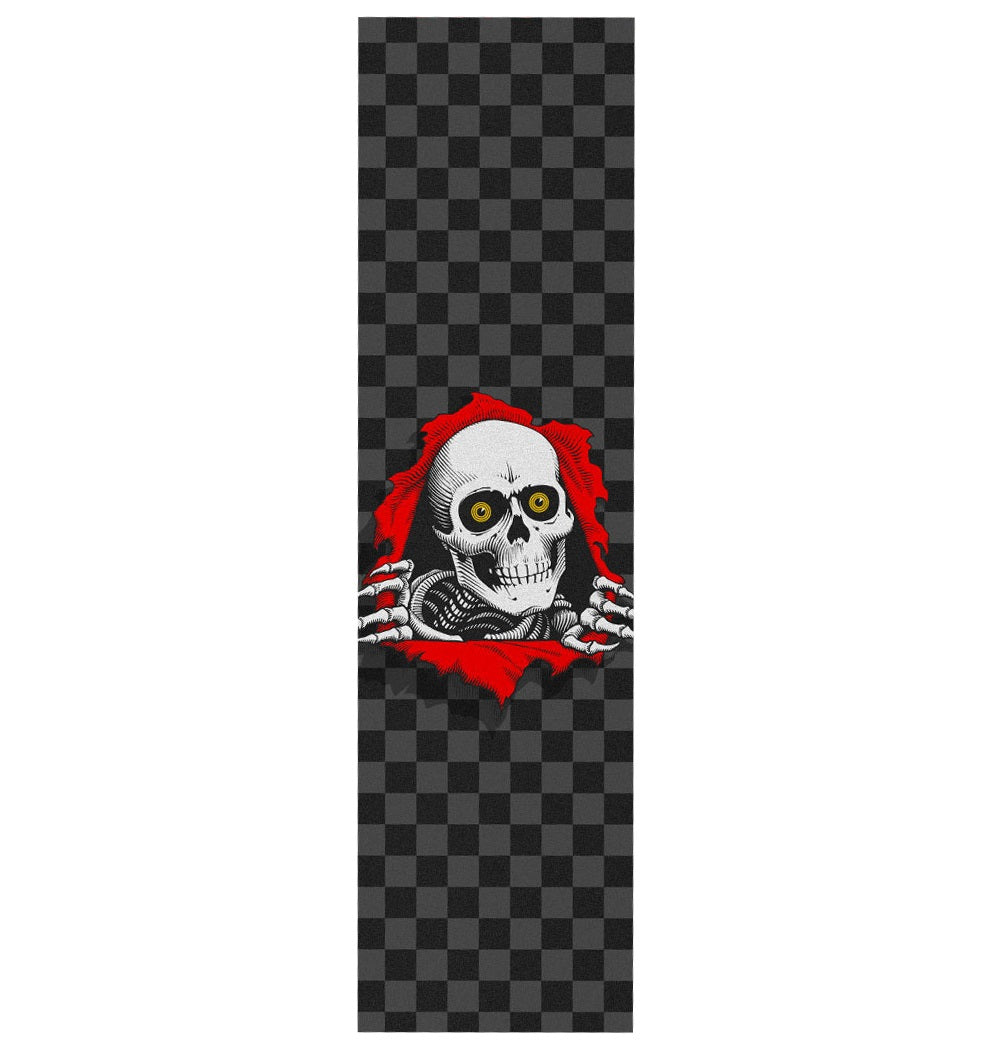 Powell Peralta Ripper Checker Griptape - 10.5"x33" Black - Bow Shock Marketplace