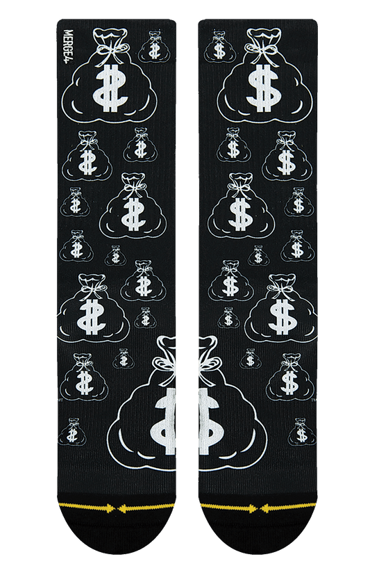 Gene Simmons Money Bags Crew Socks