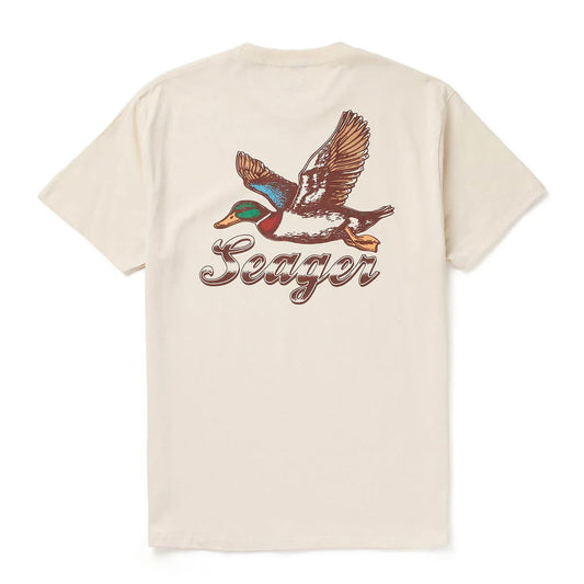 Seager Greenhead Vintage White S/s Shirt