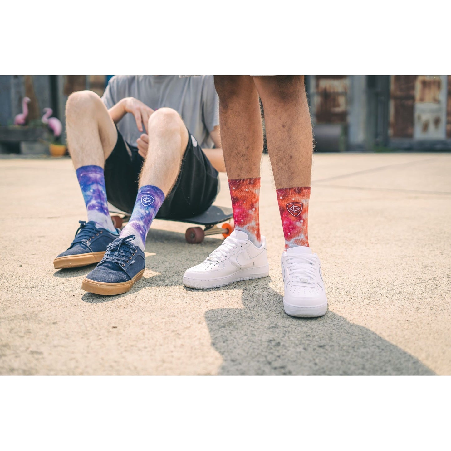 Greg Lutzka Crimson Sky Crew Socks