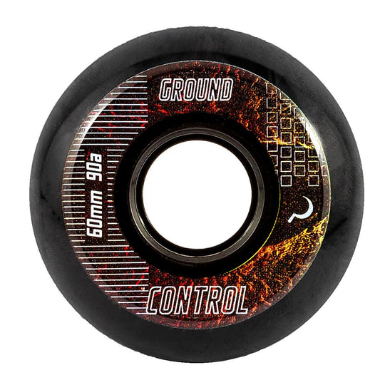 Ground Control CM EarthCity Wheels 60mm 90A - Black (Set of 4)