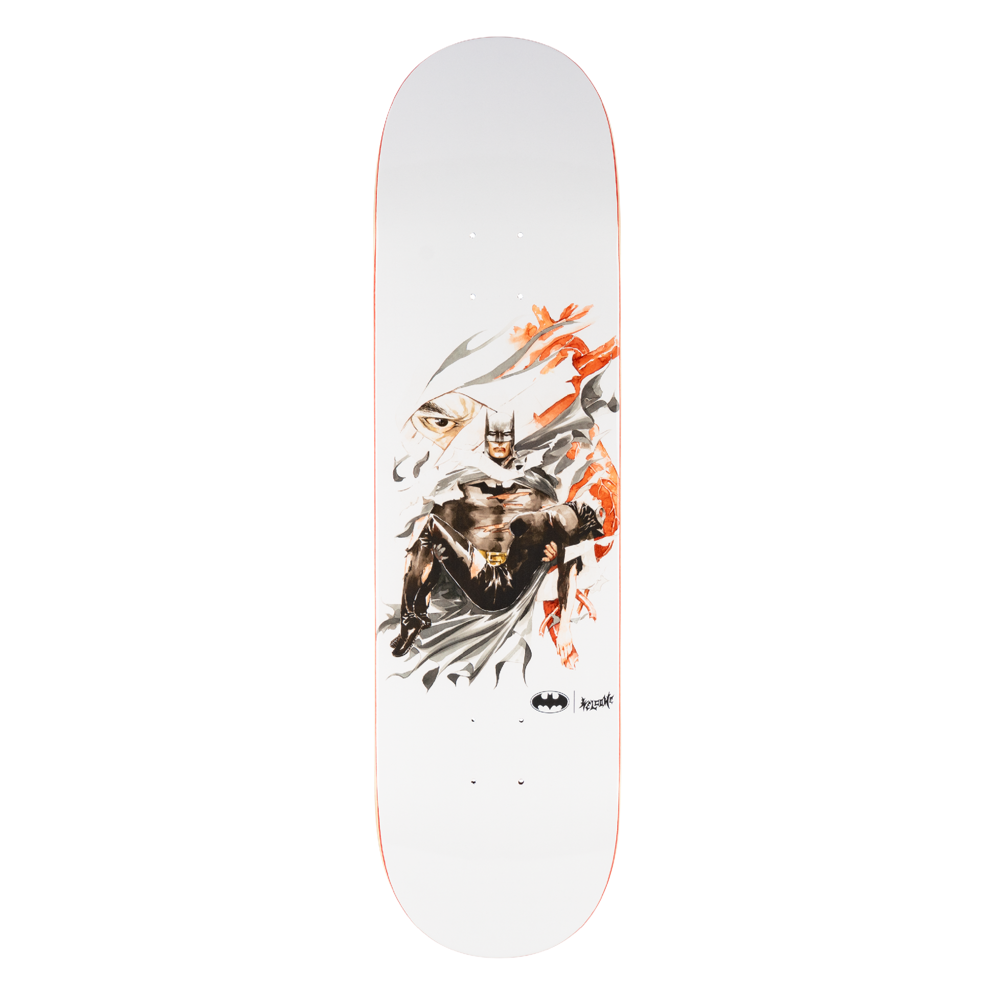 Welcome x Batman Heart of Hush on Popsicle Deck - 8.5″ Bone White - Bow Shock Marketplace