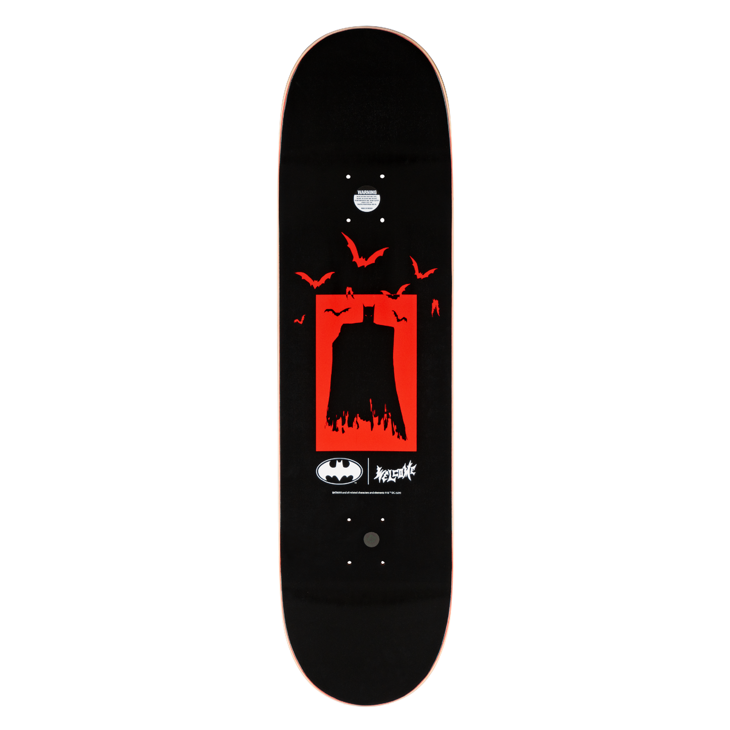 Welcome x Batman Heart of Hush on Popsicle Deck - 8.5″ Bone White - Bow Shock Marketplace