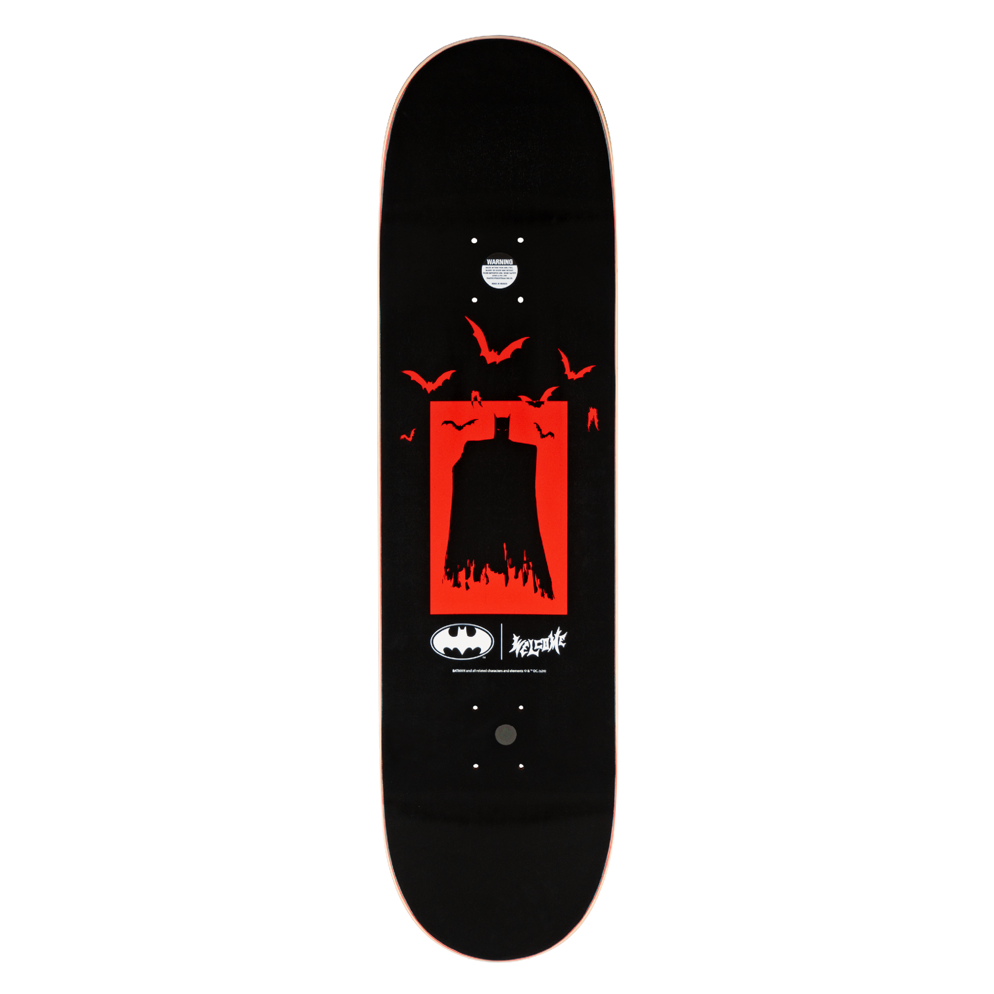 Welcome x Batman Heart of Hush on Popsicle Deck - 8.5″ Bone White - Bow Shock Marketplace