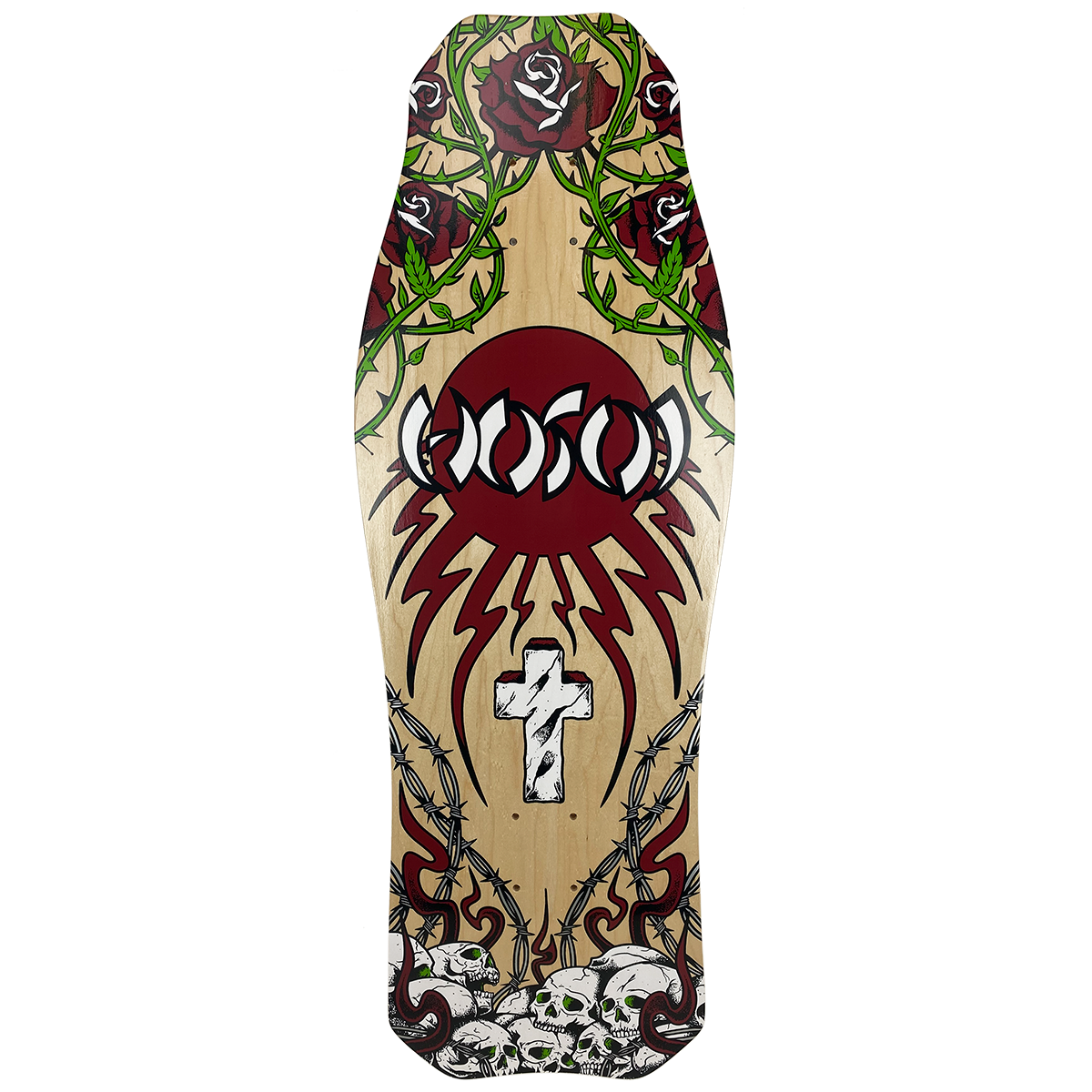 Hosoi Skulls & Roses OG Hammerhead 10.5" Skateboard Deck