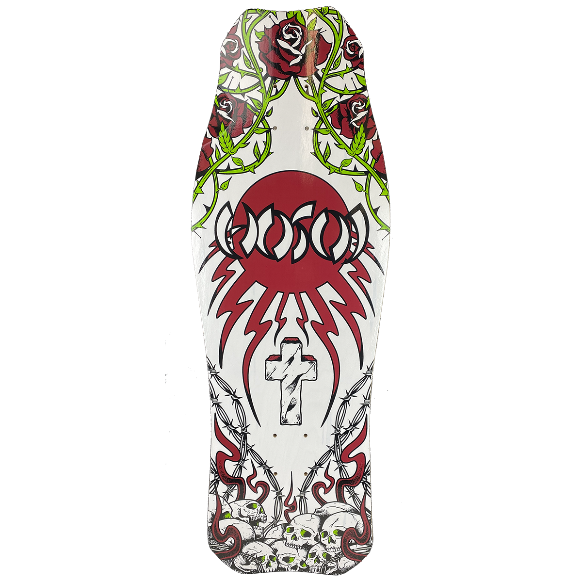 Hosoi Skulls & Roses OG Hammerhead 10.5" Skateboard Deck