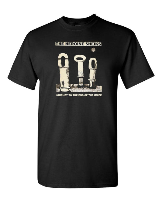 HEROINE SHEIKS "JOURNEY TO THE END OF THE KNIFE" T-SHIRT - Bow Shock Marketplace
