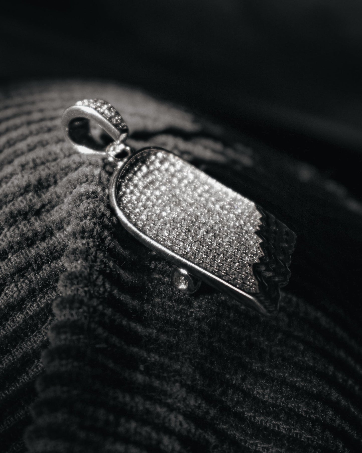 ICED OUT Broken Deck Pendant (Silver)
