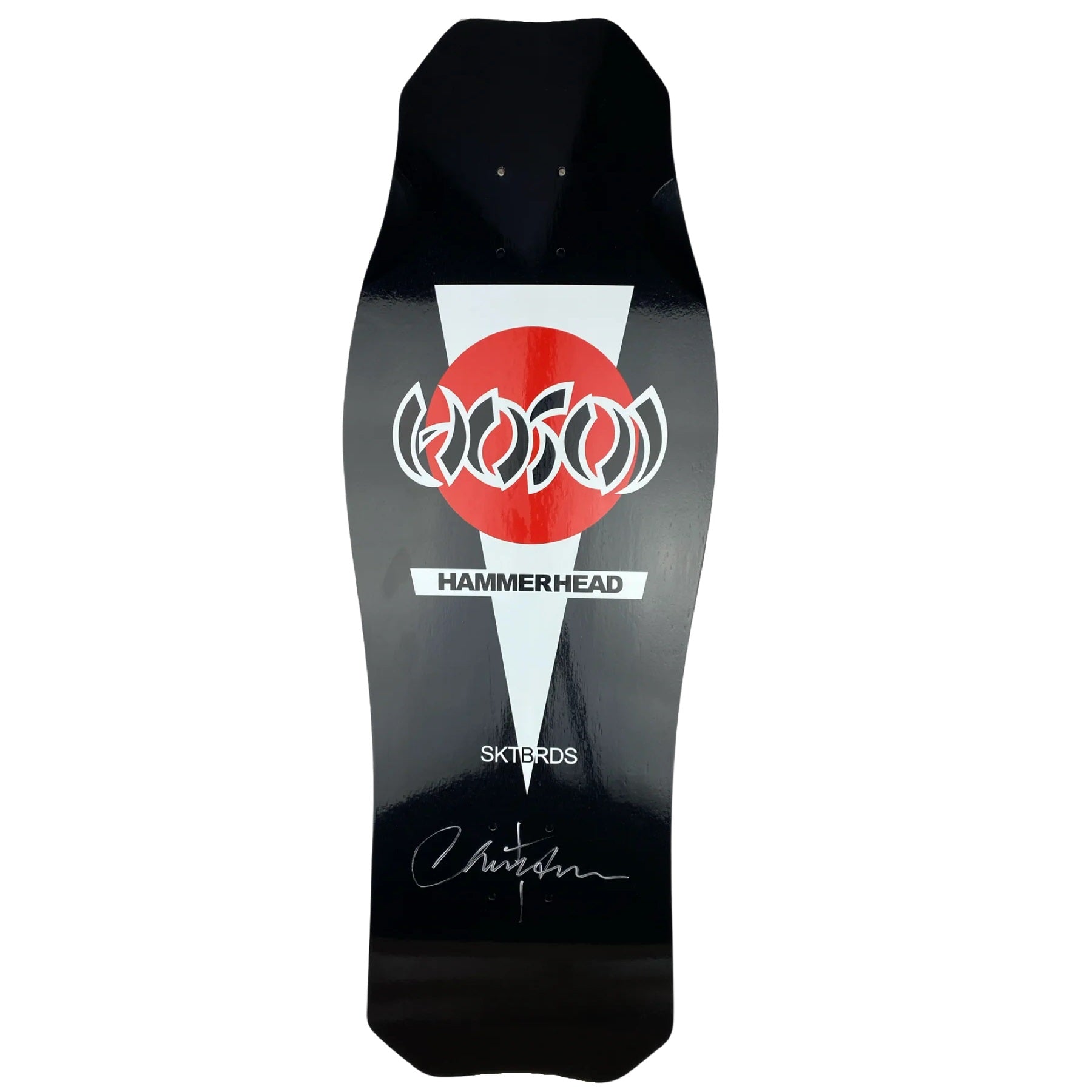 Hosoi O.G. Hammerhead Signed Skateboard Deck - 10.5″ Black - Bow Shock Marketplace