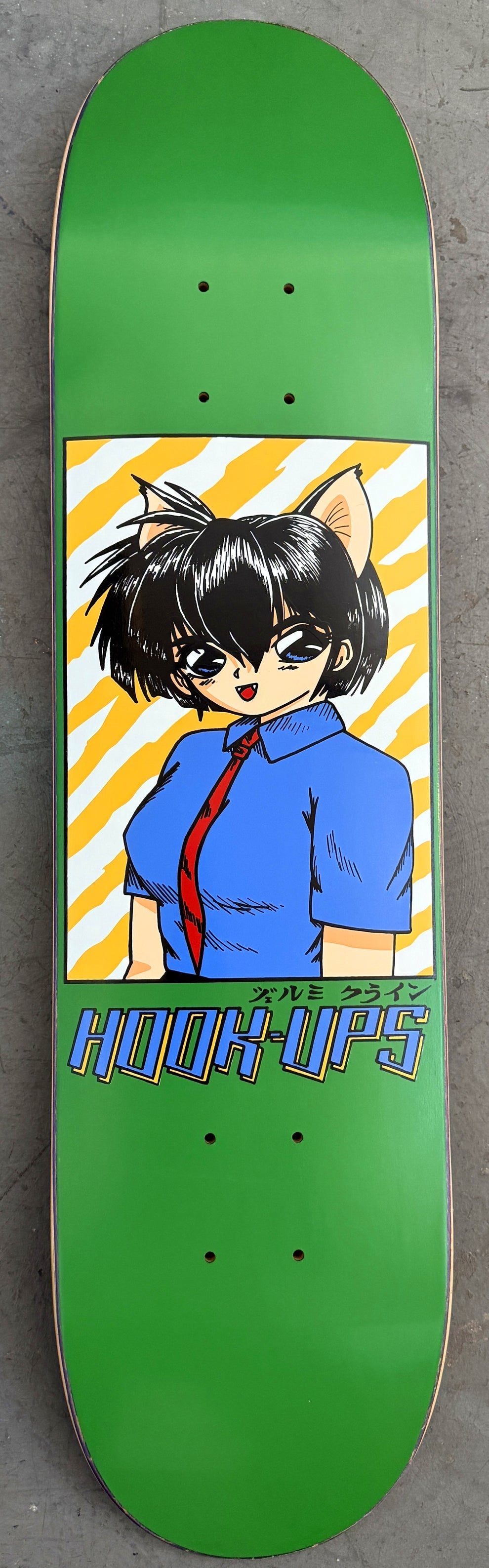 Hook Ups Cat Girl 2 7.5" Skateboard Deck - Bow Shock Marketplace