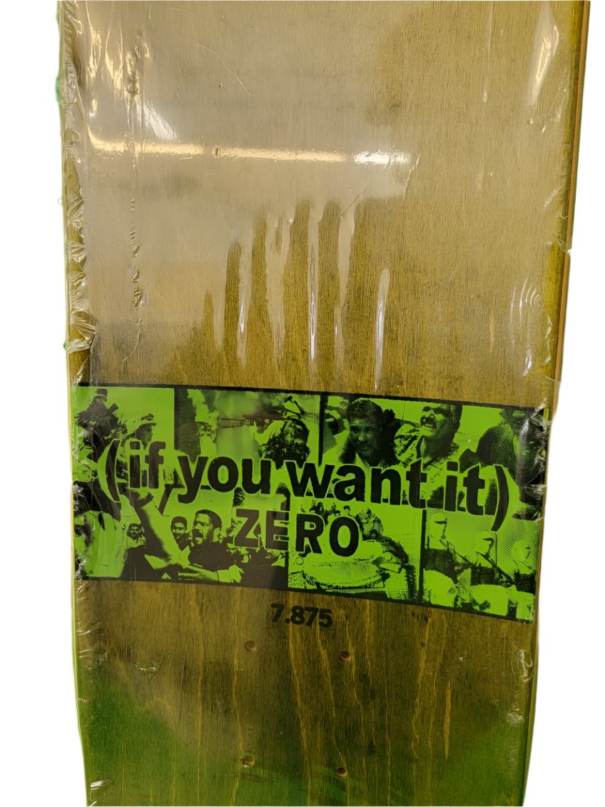 Zero 2008 War is Over 7.8" Shallow Grave Classic Skateboard Deck