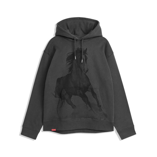 Jacuzzi Horse Charcoal Hooded Sweatshirt