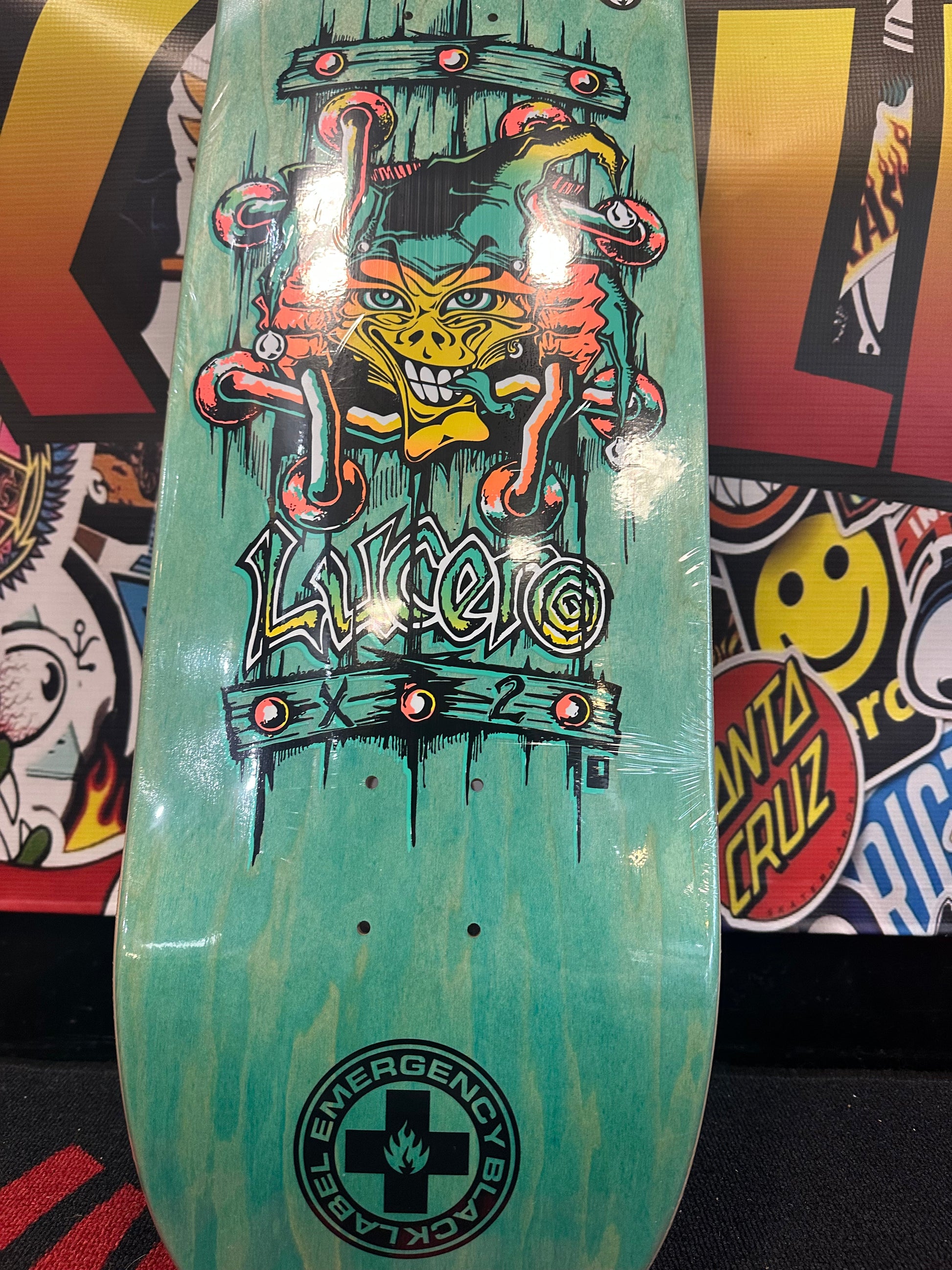 BLACK LABEL JOHN LUCERO "X2" 9.5" TUGBOAT SKATEBOARD DECK - Bow Shock Marketplace