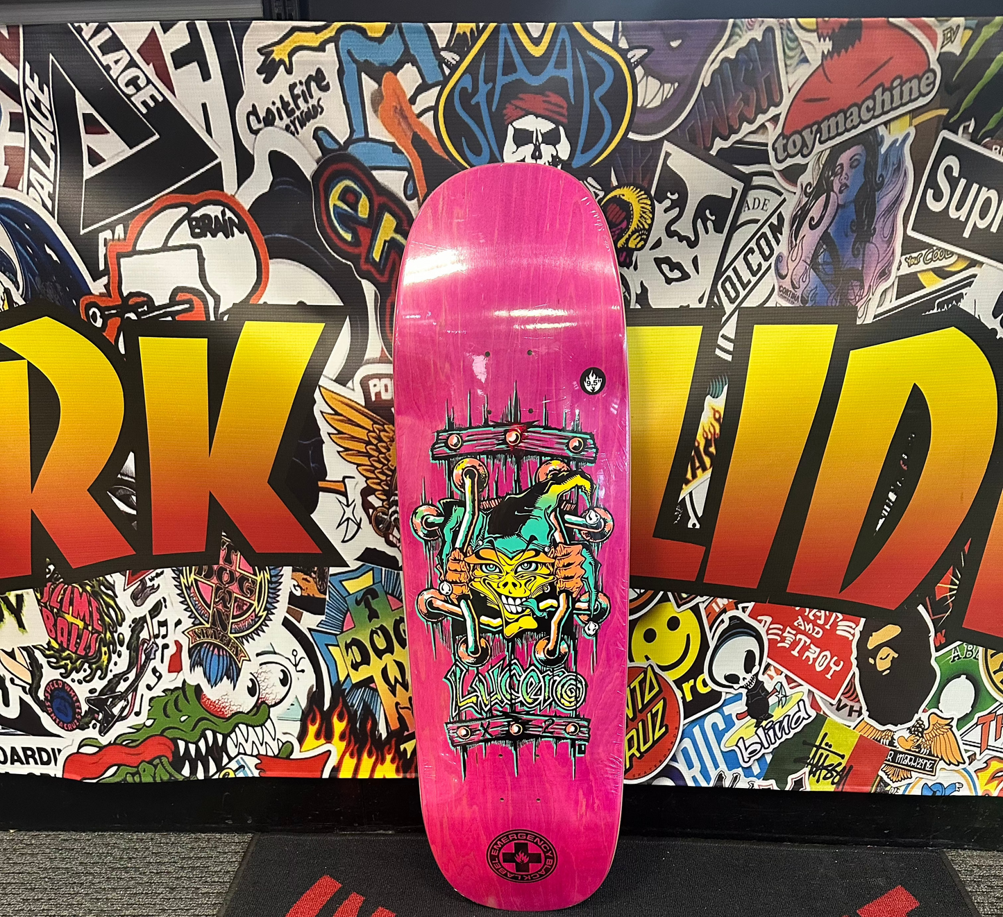 BLACK LABEL JOHN LUCERO "X2" 9.5" TUGBOAT SKATEBOARD DECK - Bow Shock Marketplace