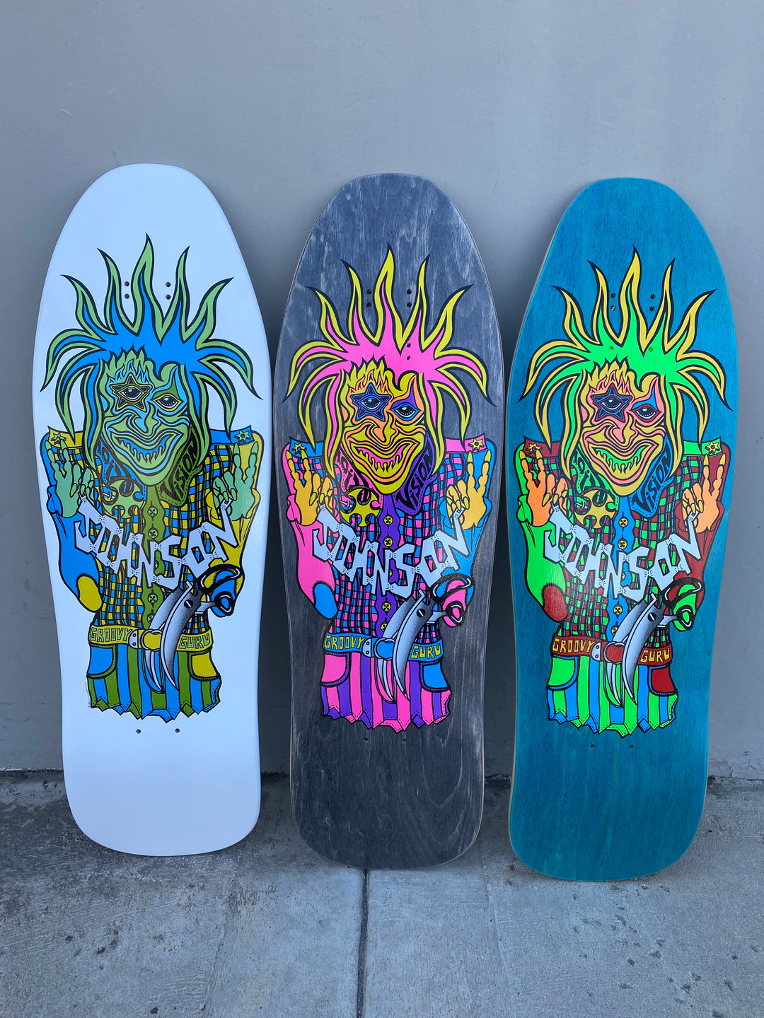 Vision Joe Johnson Groovy Guru 9.5" Skateboard Deck - Bow Shock Marketplace