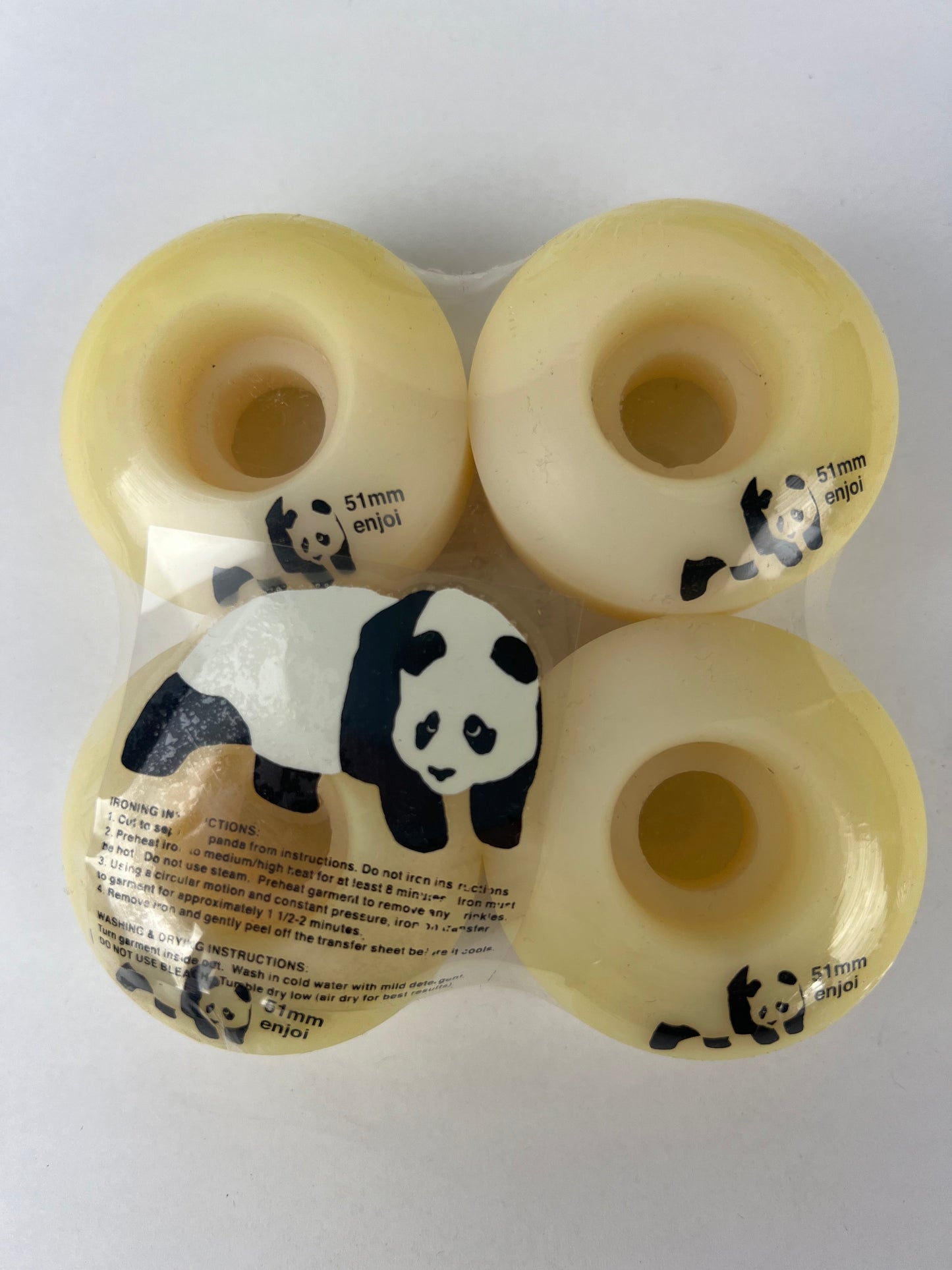 Enjoi Panda Natural Black Size 51MM Vintage NOS Wheels