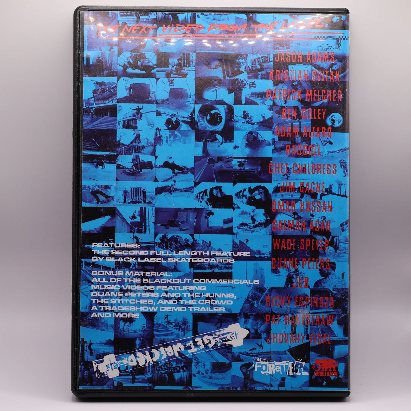 Black Label Blackout DVD (2003) | Jason Adams Ragdoll Salman Agah | Rare Skateboarding Classic
