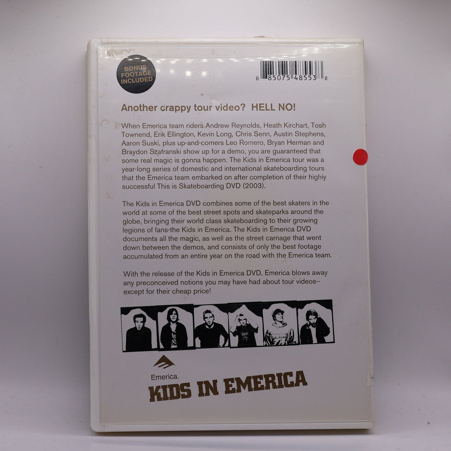 Emerica Kids In Emerica DVD Rare 2004 Skateboarding Tour Video Andrew Reynolds