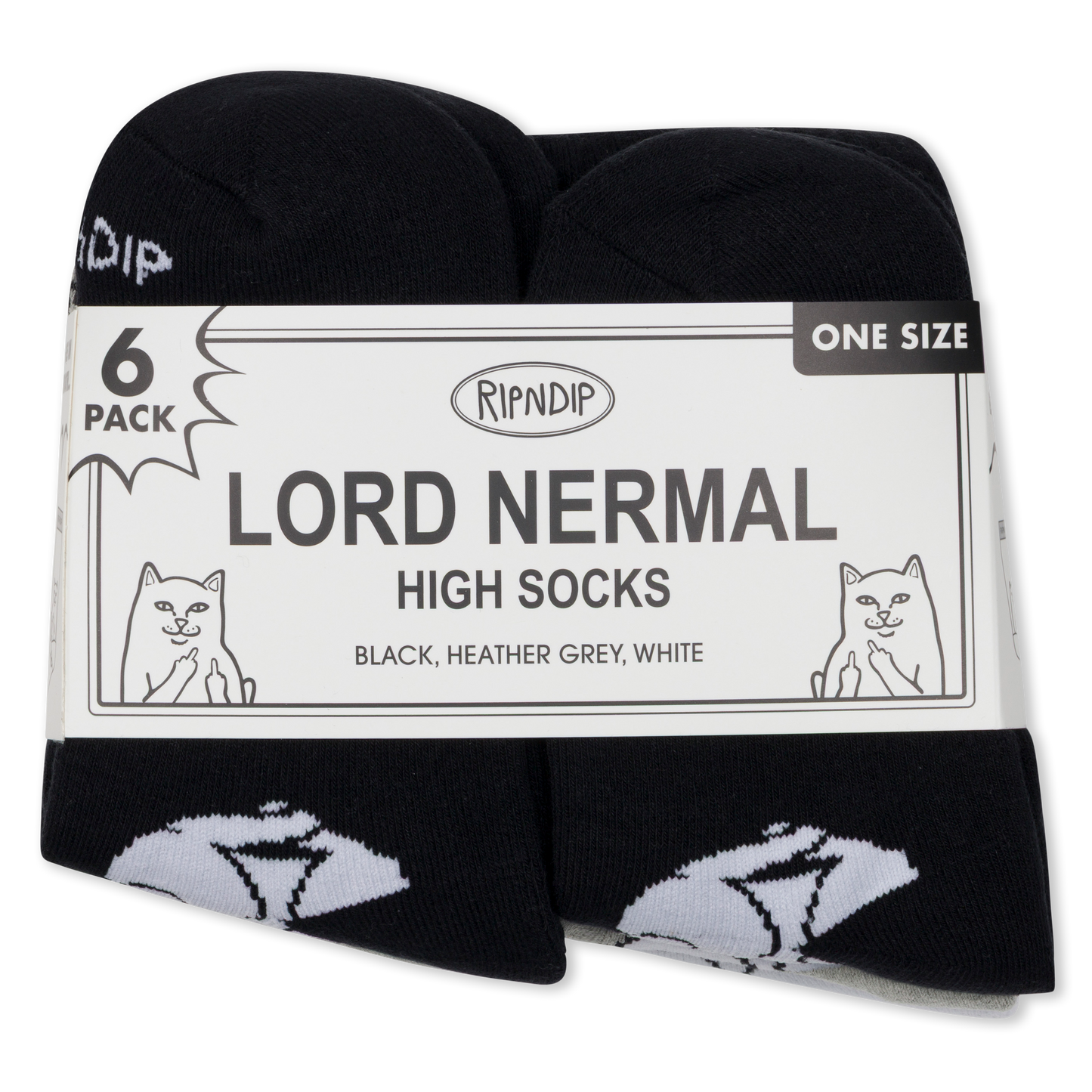 Lord Nermal Socks 6 Pack (Multi)