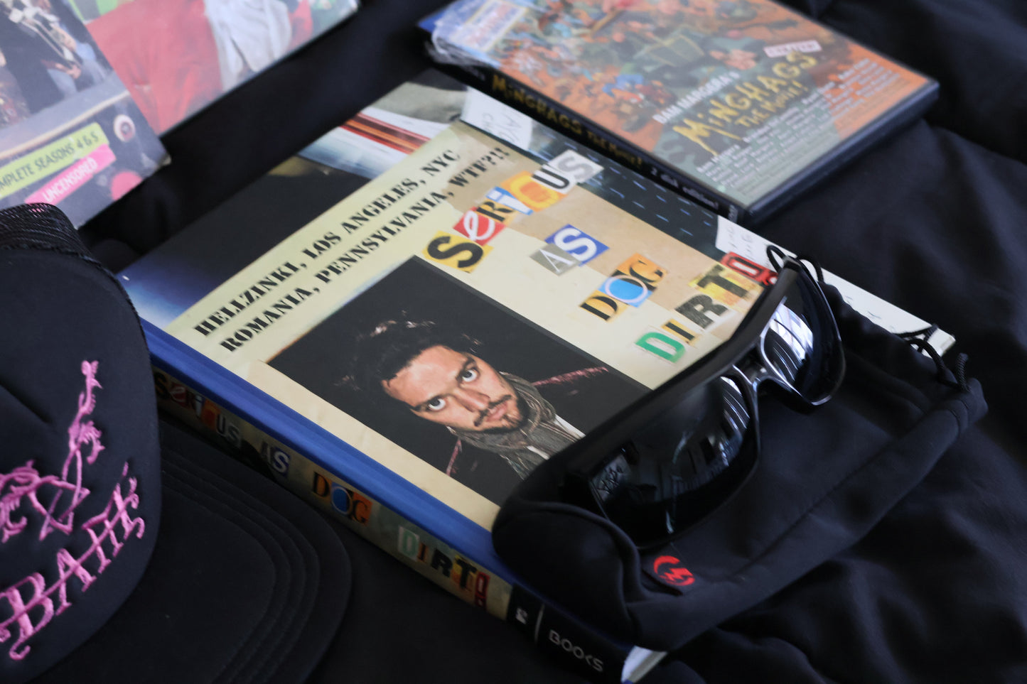 Rare Bam Margera Collection | Signed Book, Viva La Bam DVDs, Minghags, Haggard, CKY Photos, Hat & More