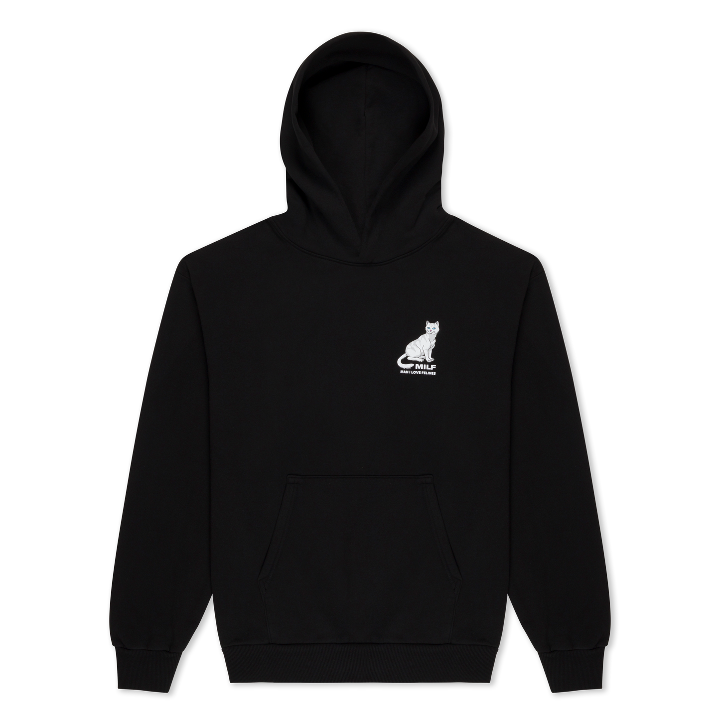 Man I Love Felines Hoodie (Black)