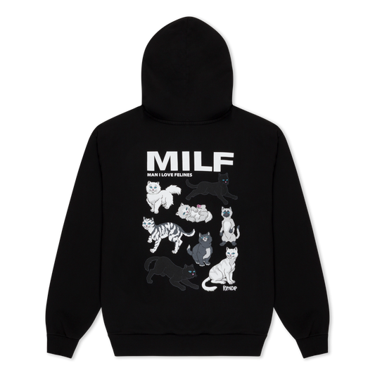 Man I Love Felines Hoodie (Black)