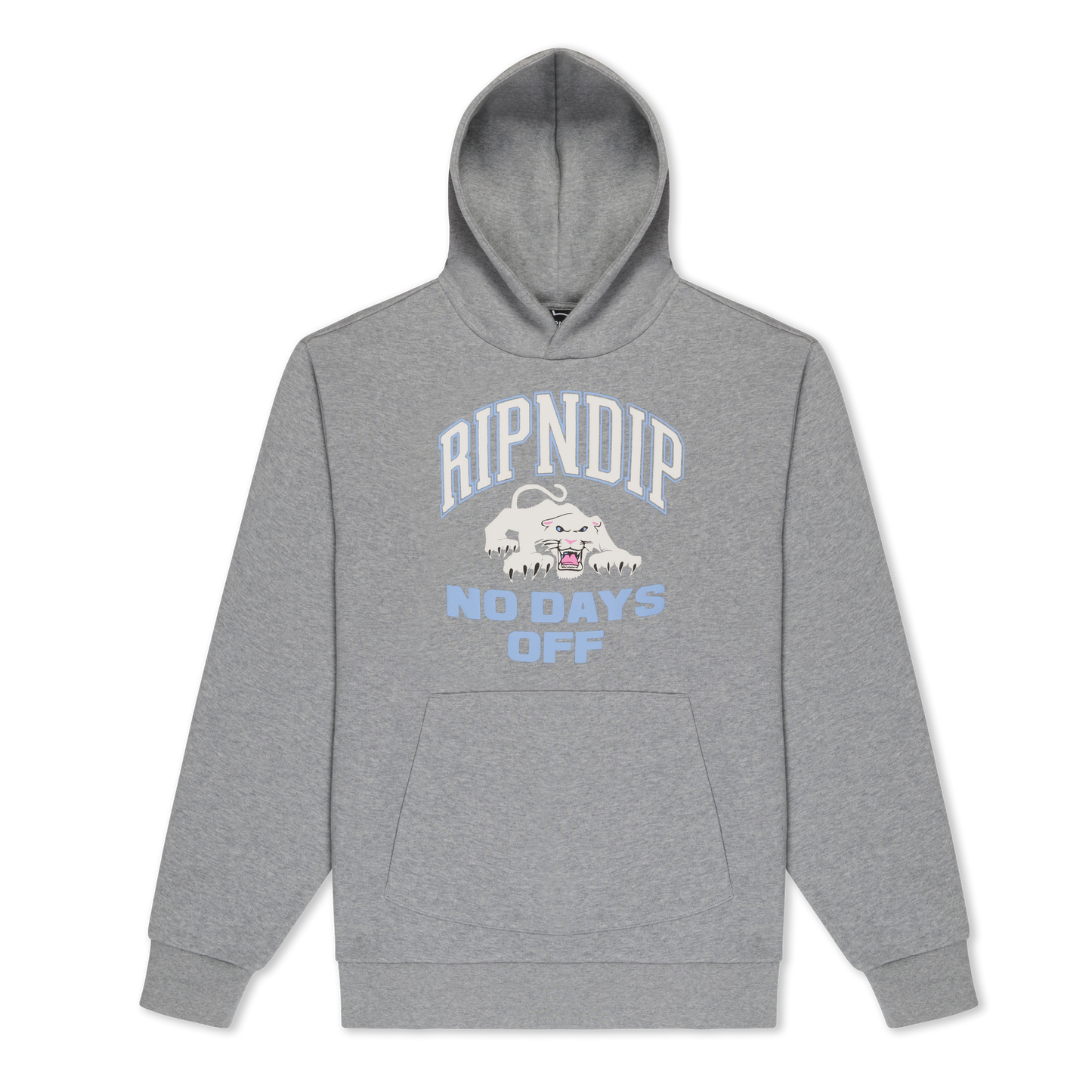White Panther Hoodie (Heather Grey)