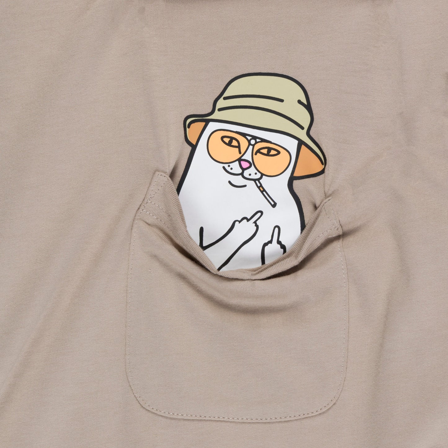 Nermal S Thompson Pocket Tee (Tan)