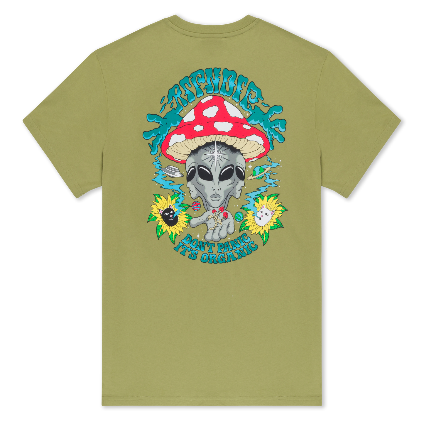 Don't Panic Tee (Light Forest)