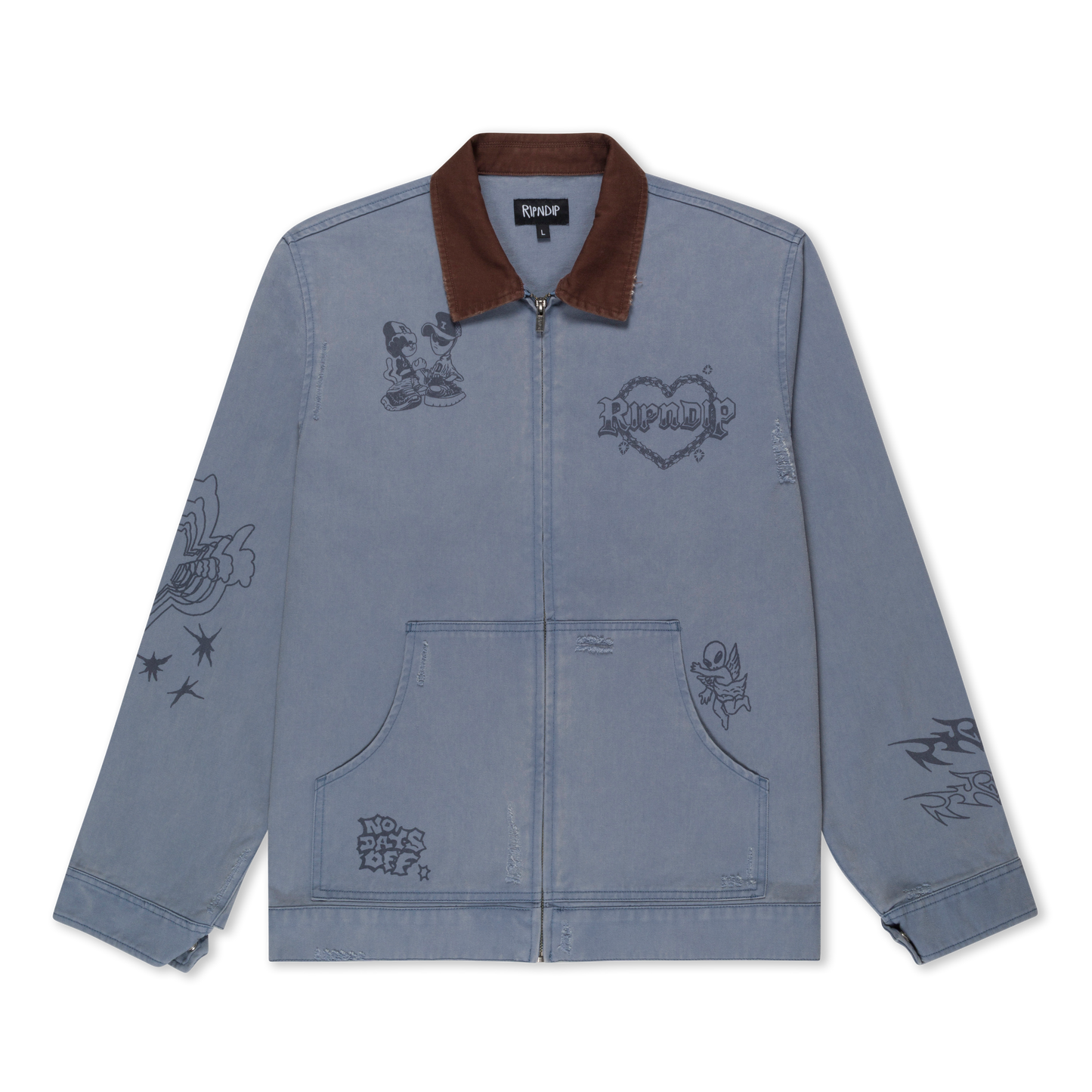 Westside Zip Up Work Jacket (Slate)
