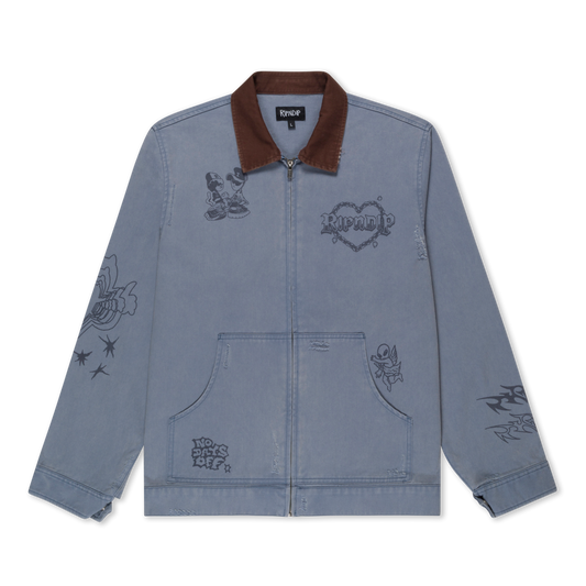 Westside Zip Up Work Jacket (Slate)