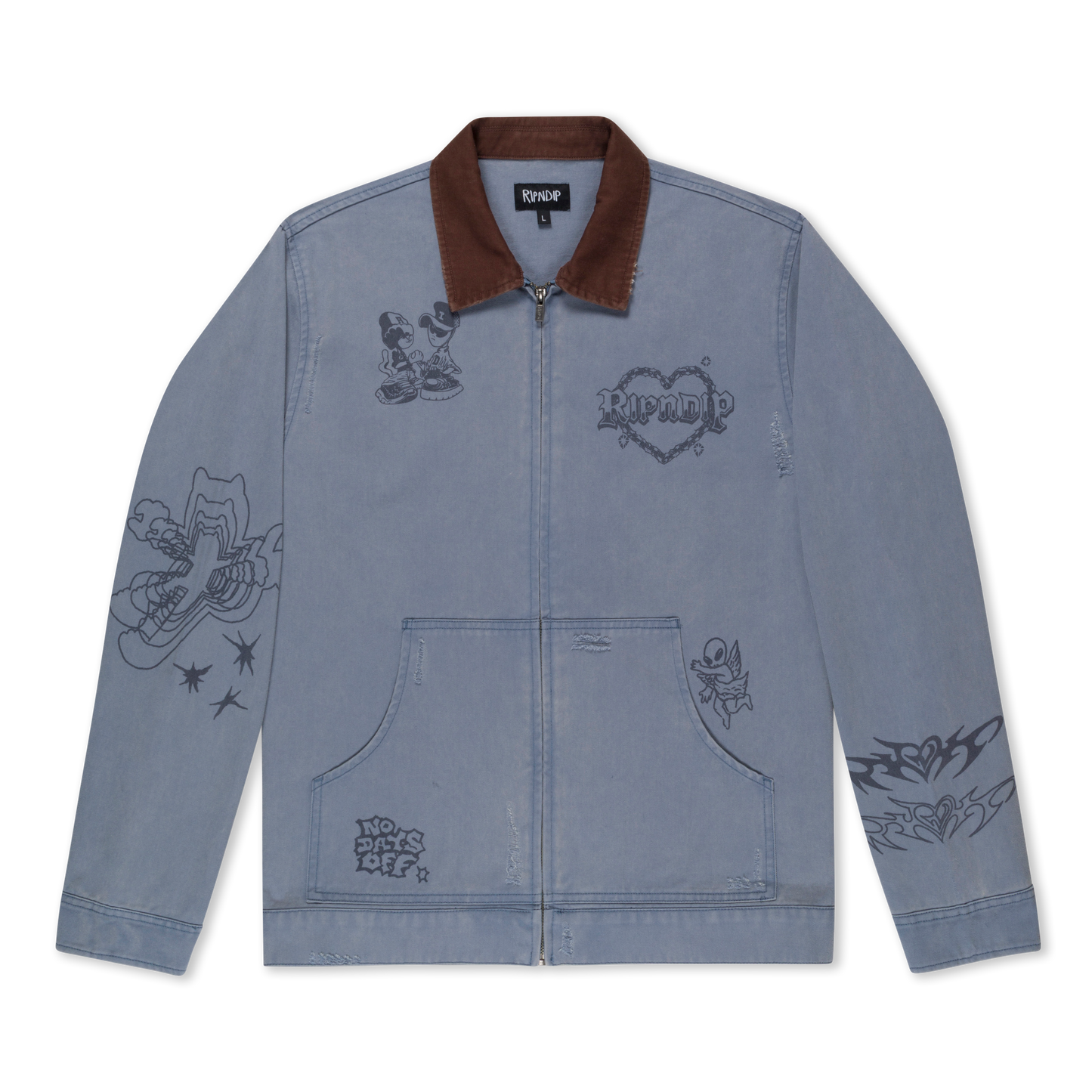 Westside Zip Up Work Jacket (Slate)