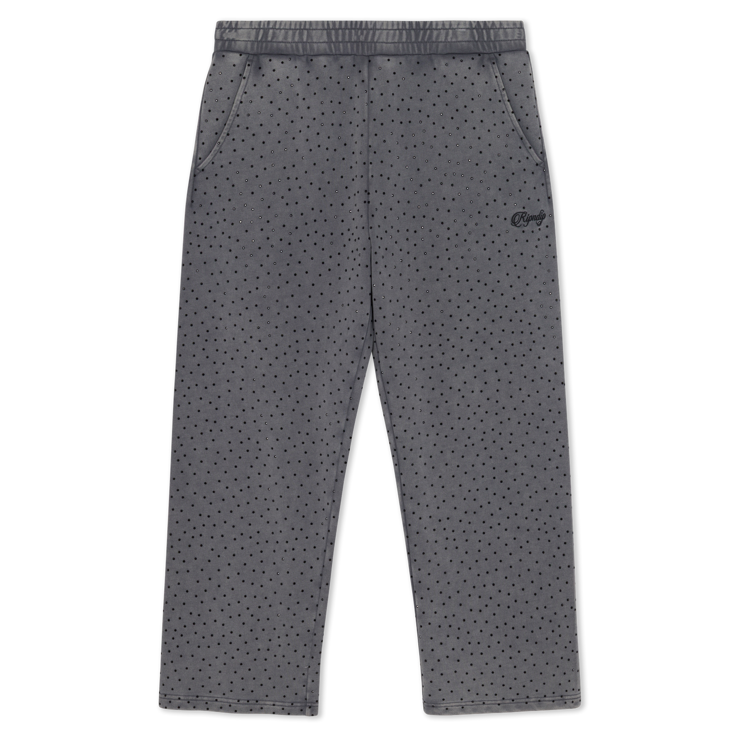RIPNGEMS Straight Leg Sweatpants (Charcoal Wash)