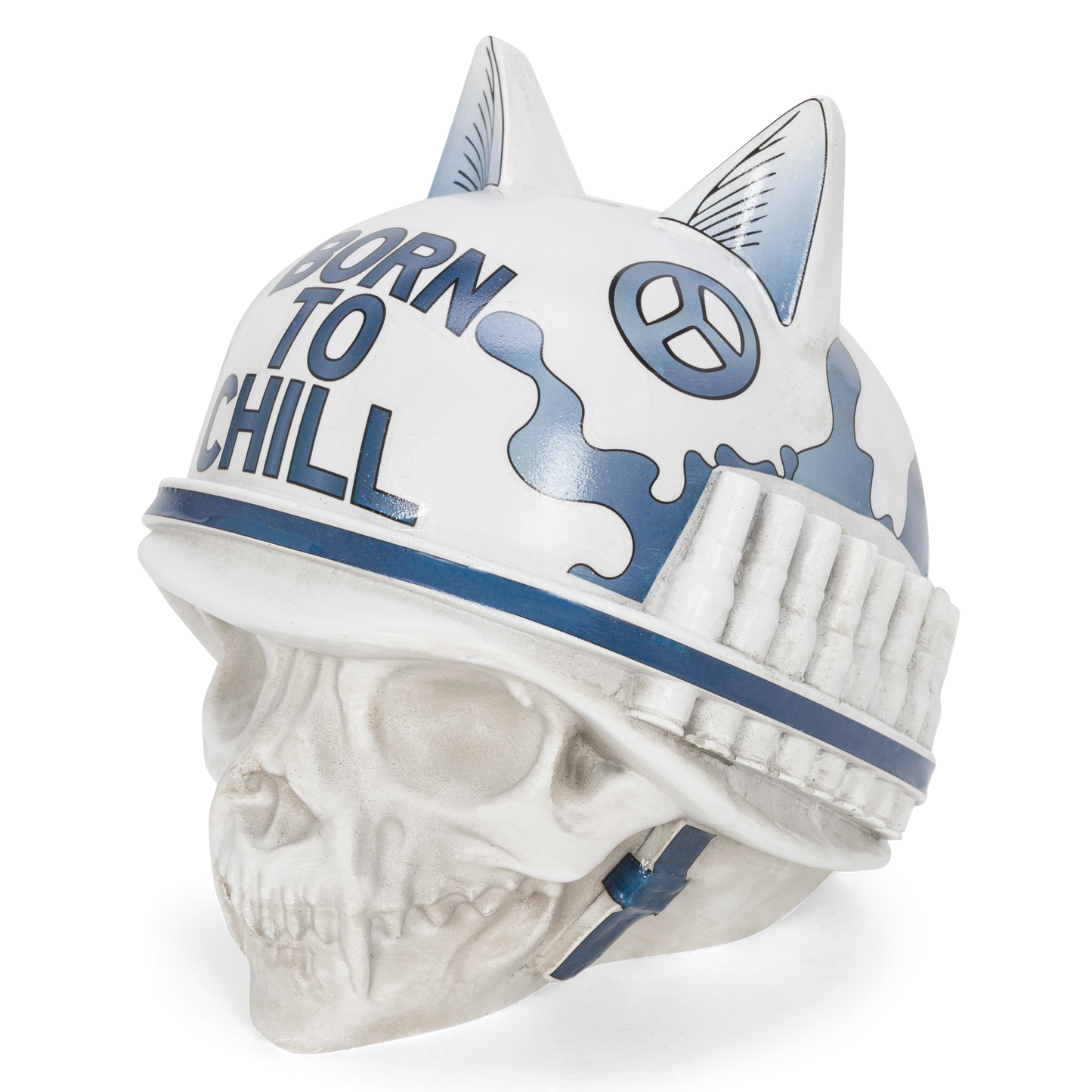 Born To Chill Ceramic Incense Holder (Indigo)