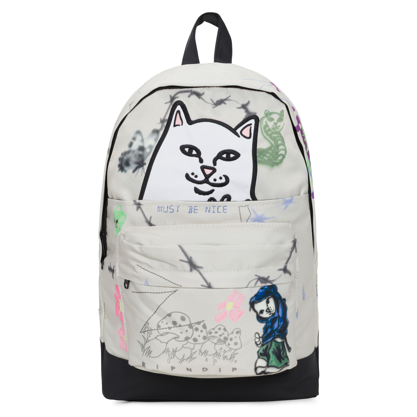 Goosebumps Velcro Backpack (Bone)