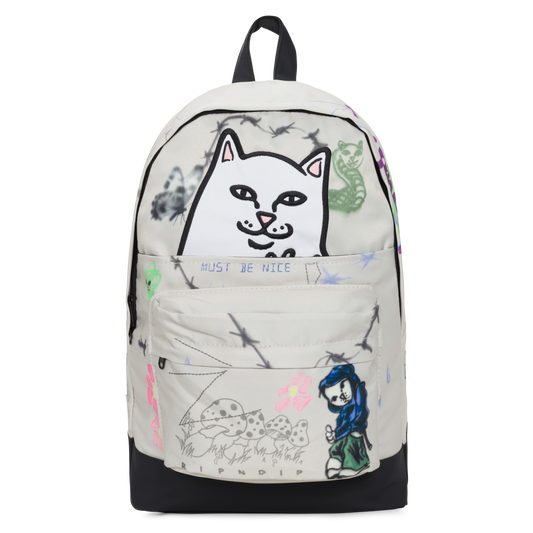 Goosebumps Velcro Backpack (Bone)