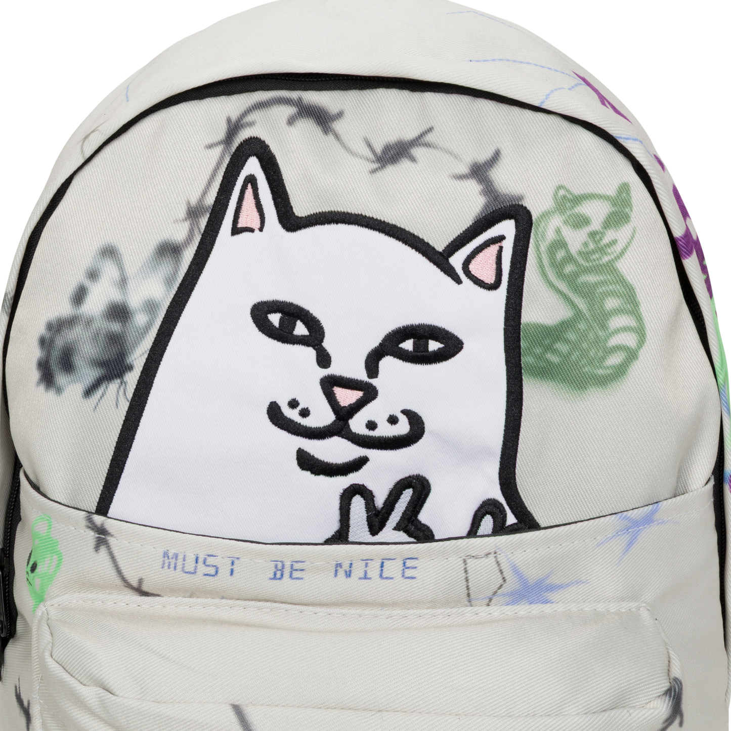 Goosebumps Velcro Backpack (Bone)