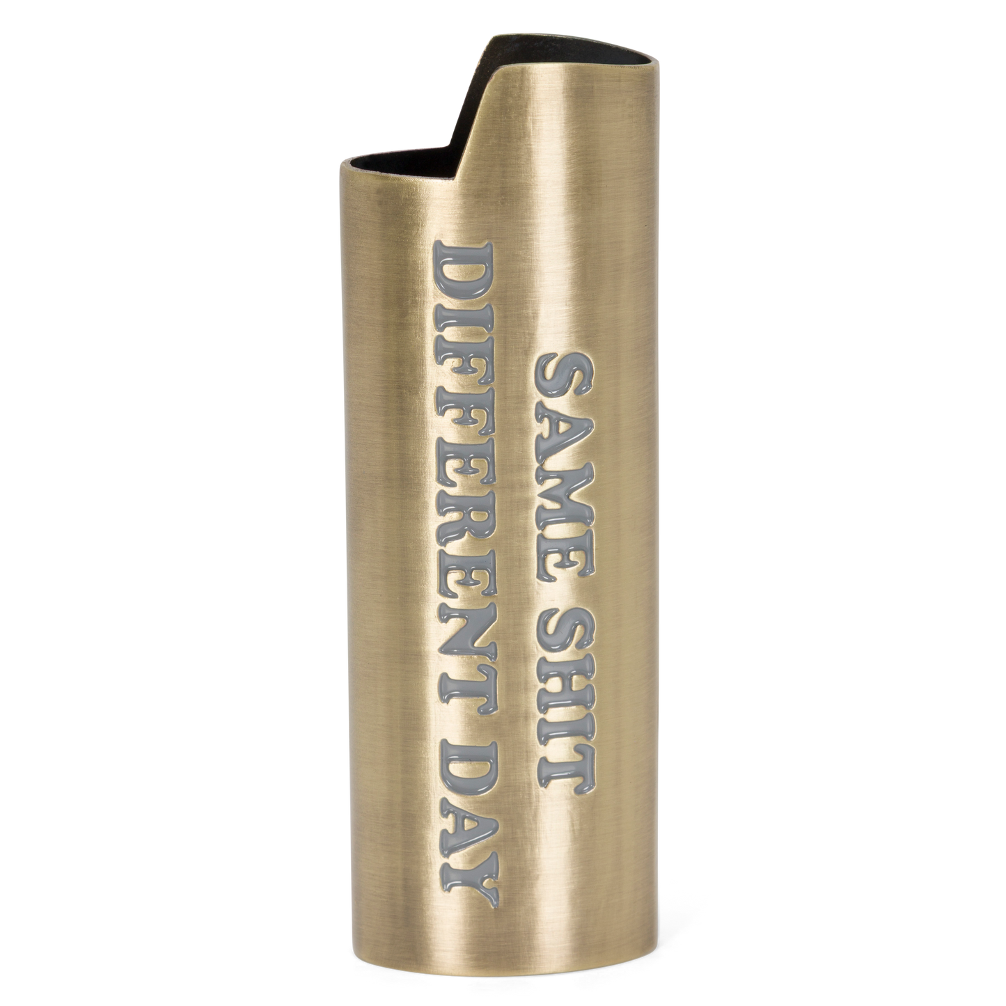 Same Shit Different Day Lighter Cover (Gold)